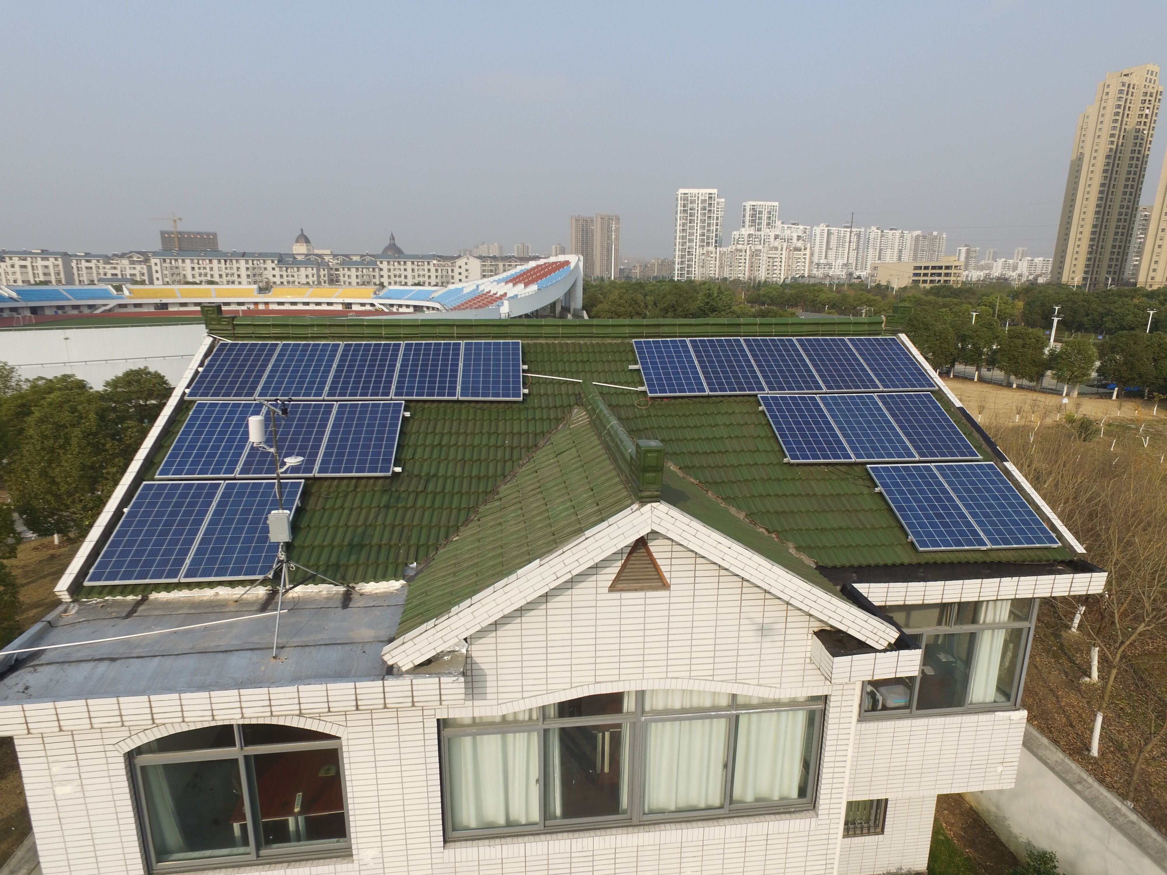 江南大学5kw屋顶光伏发电